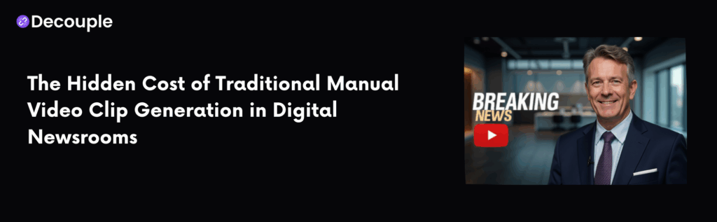 The Hidden Cost of Traditional Manual Video Clip Generation in Digital Newsrooms
